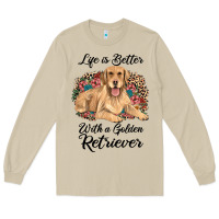 Mushroom life is better with a golden retriever Long Sleeve Tee - JahusDesignShop