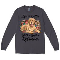 Smoke life is better with a golden retriever Long Sleeve Tee - JahusDesignShop