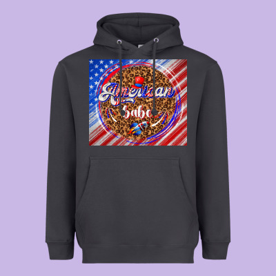 American Babe Heavyweight Hoodie Designed By Tumblerdesignbyshophia