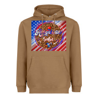 Toasted Coconut American babe Heavyweight Hoodie - TumblerDesignByShophia