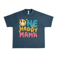 Midnight Navy one happy mama Urban Heavy Tee - MaliasSmallBusiness