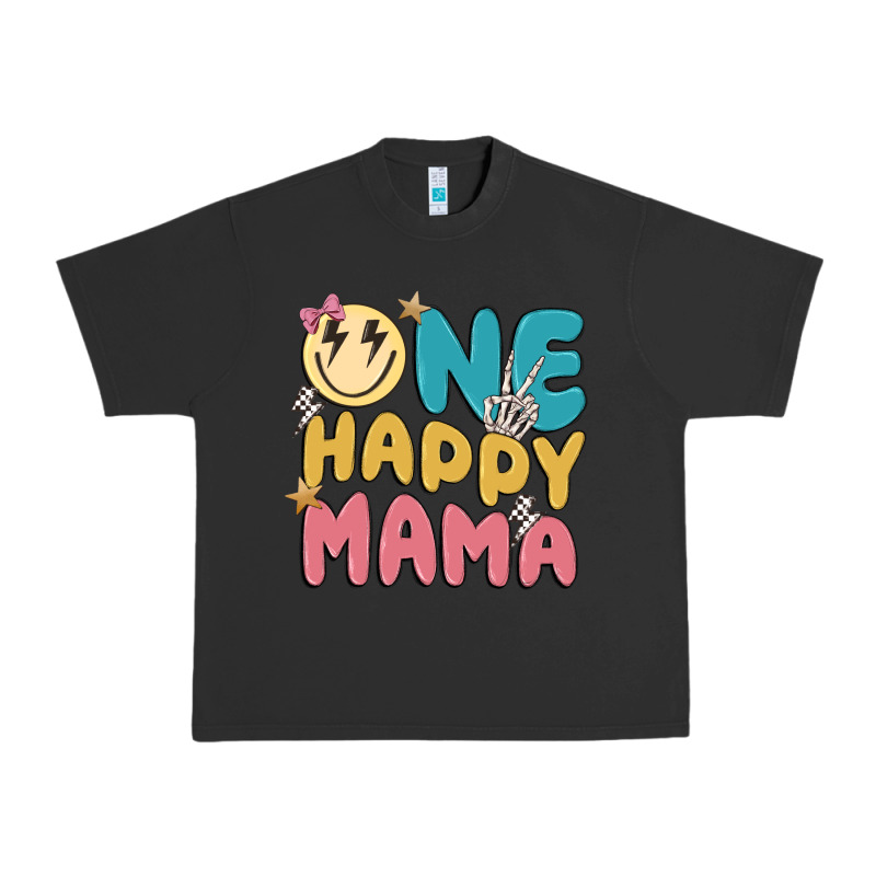 One Happy Mama Urban Heavy Tee by MaliasSmallBusiness | Teevron