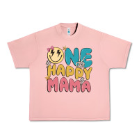 Salmon one happy mama Urban Heavy Tee - MaliasSmallBusiness