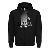 Black Alaska Bear Zipper Hoodie - Bettercallsaul