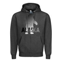 Charcoal Heather Alaska Bear Zipper Hoodie - Bettercallsaul