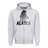 Heather Grey Alaska Bear Zipper Hoodie - Bettercallsaul