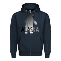 Navy Alaska Bear Zipper Hoodie - Bettercallsaul