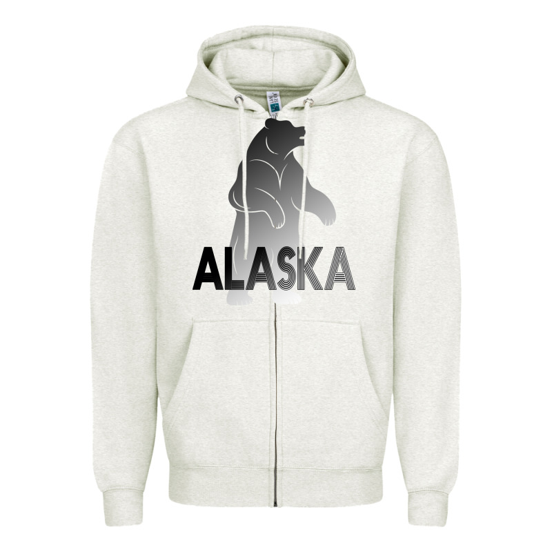 Alaska Bear Zipper Hoodie by Bettercallsaul | Teevron