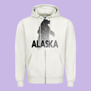 Alaska Bear Zipper Hoodie Designed By Bettercallsaul