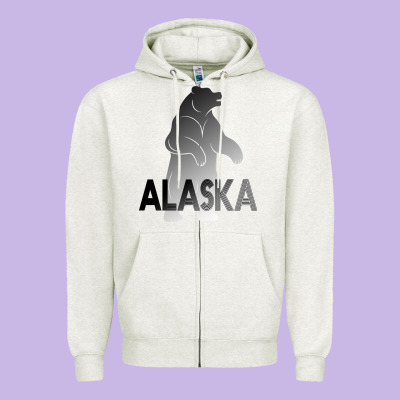 Alaska Bear Zipper Hoodie Designed By Bettercallsaul