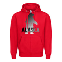 Red Alaska Bear Zipper Hoodie - Bettercallsaul
