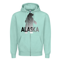 Seafoam Alaska Bear Zipper Hoodie - Bettercallsaul