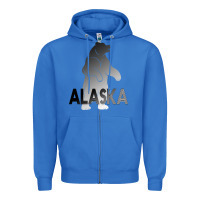 True Royal Alaska Bear Zipper Hoodie - Bettercallsaul