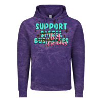 Cloud Purple support small businesses big dreams Vintage Hoodie - MaliasSmallBusiness