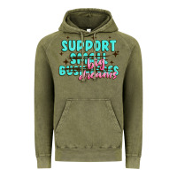 Vintage Olive support small businesses big dreams Vintage Hoodie - MaliasSmallBusiness