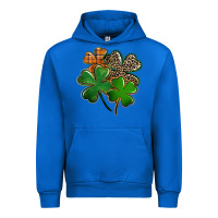 Cobalt leopard shamrock Urban Hoodie - FaDigitalArtStudio