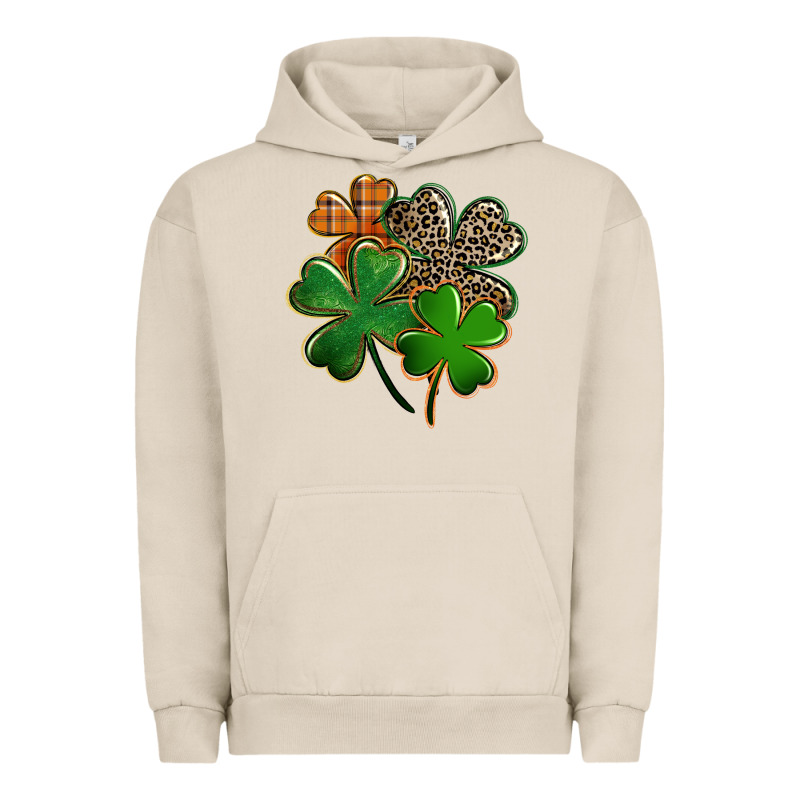 Leopard Shamrock Urban Hoodie by FaDigitalArtStudio | Teevron