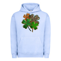 Pigment Grape Ice leopard shamrock Urban Hoodie - FaDigitalArtStudio