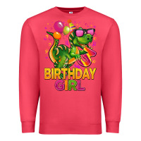 Cardinal 3rd birthday girl t rex pink Premium Sweatshirt - CowGirlArtShop