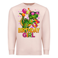 Pale Pink 3rd birthday girl t rex pink Premium Sweatshirt - CowGirlArtShop