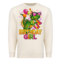 Sandshell 3rd birthday girl t rex pink Premium Sweatshirt - CowGirlArtShop