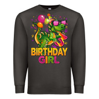 Smoke 3rd birthday girl t rex pink Premium Sweatshirt - CowGirlArtShop