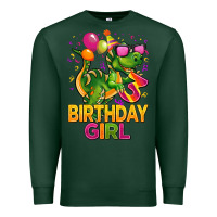 Sports Green 3rd birthday girl t rex pink Premium Sweatshirt - CowGirlArtShop