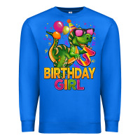 True Royal 3rd birthday girl t rex pink Premium Sweatshirt - CowGirlArtShop