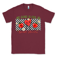 Burgundy my class full of sweet hearts Classic Tee - MaliasSmallBusiness