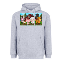 Heather Grey cute farm animals Heavyweight Hoodie - TumblerDesignByShophia