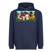 Navy cute farm animals Heavyweight Hoodie - TumblerDesignByShophia