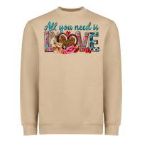 Mushroom all you need is love Heavyweight Sweatshirt - NancyCooperArtShop