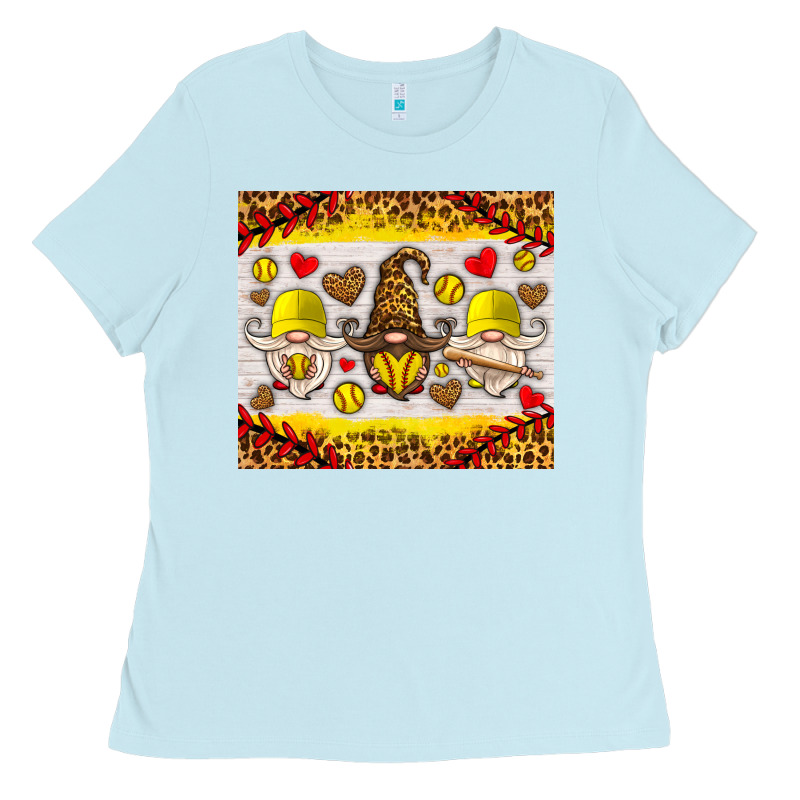 Softball Gnome Ladies Tee by HRA Design Shop | Teevron