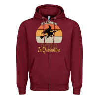 Burgundy Hallowmeen 2020 In Q UARANTİNE Zipper Hoodie - Bettercallsaul