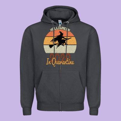 Hallowmeen 2020 In Q Uarantİne Zipper Hoodie Designed By Bettercallsaul