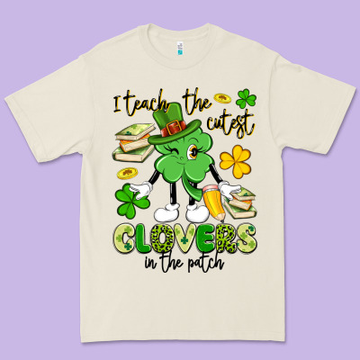 I Teach The Cutest Clovers In The Patch Premium Tee Designed By Artiststas