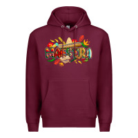 Burgundy cinco de mayo maestra Premium Hoodie - CowGirlArtShop