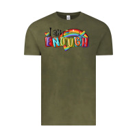 Vintage Olive i am enough lgbt Vintage Tee - MaliasSmallBusiness