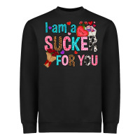 Black i am a sucker for you Heavyweight Sweatshirt - NancyCooperArtShop
