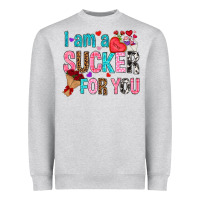 Heather Grey i am a sucker for you Heavyweight Sweatshirt - NancyCooperArtShop