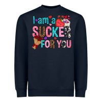 Navy i am a sucker for you Heavyweight Sweatshirt - NancyCooperArtShop