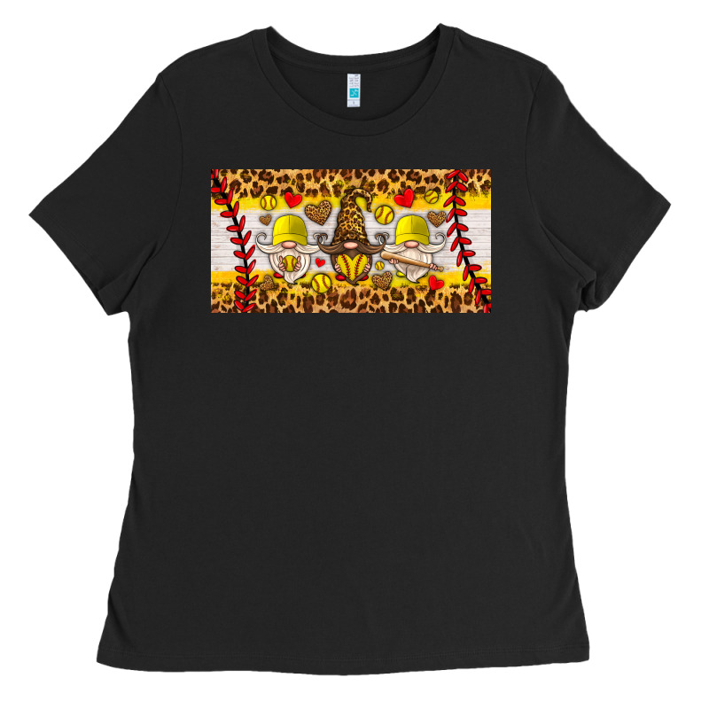 Softball Gnome License Plate Ladies Tee by HRA Design Shop | Teevron