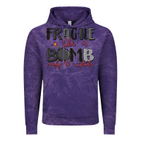 Cloud Purple fragile like a bomb ready to explode Vintage Hoodie - MaliasSmallBusiness