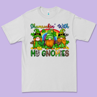 Shamrockin With My Gnomies Premium Tee Designed By Artiststas