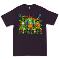 Plum shamrockin with my gnomies Premium Tee - Artiststas