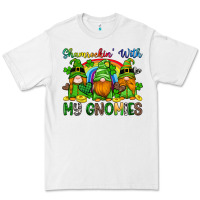 White shamrockin with my gnomies Premium Tee - Artiststas