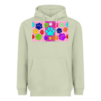Matcha paw print Heavyweight Hoodie - TumblerDesignByShophia