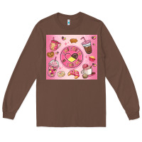 Chestnut cafecito y chisme Long Sleeve Tee - MaliasSmallBusiness