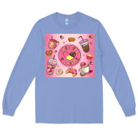 Colony Blue cafecito y chisme Long Sleeve Tee - MaliasSmallBusiness