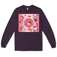Plum cafecito y chisme Long Sleeve Tee - MaliasSmallBusiness